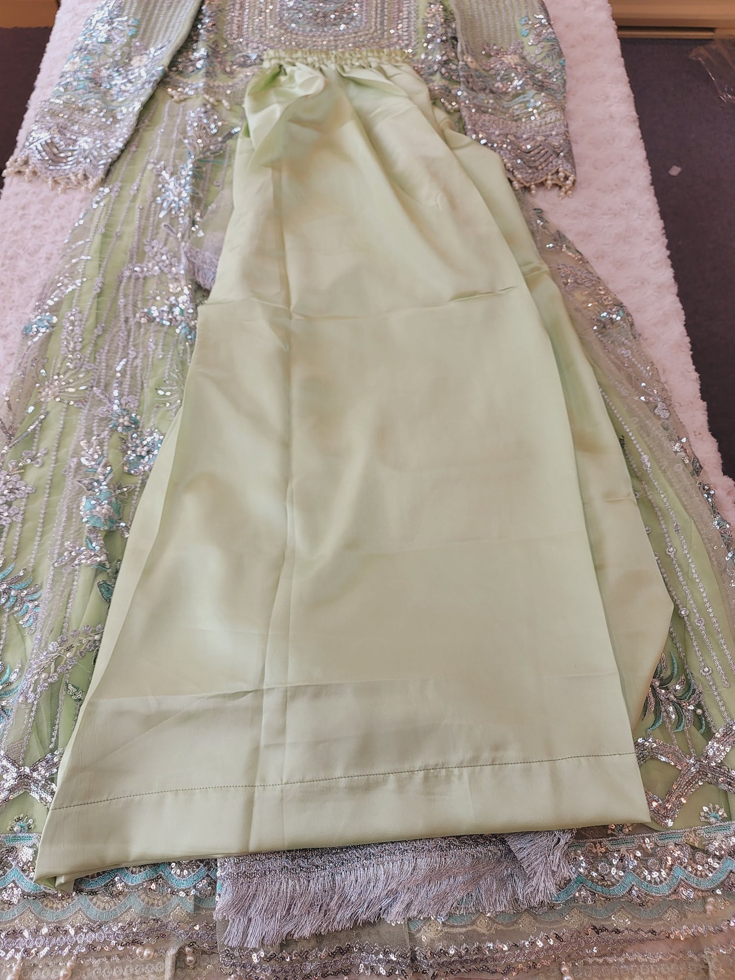 Pakistani Stitched Embroidery Party Wear Dresses Ready To Ship