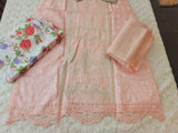 Indian Cotton Stitched Embroidery Suit Ready To Ship