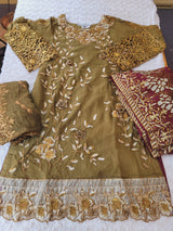 Pakistani Stitched Embroidery Party Wear Dresses Ready To Ship