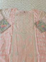 Indian Cotton Stitched Embroidery Suit Ready To Ship
