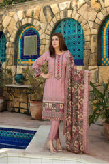 Jaan-E-Ada Digital Print and Embroidered Lawn Collection By Tawakkal 100% Original