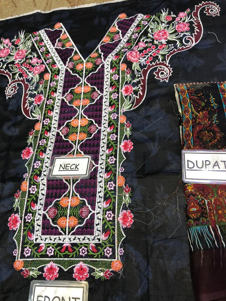 Pakistani Stitched Embroidery Lawn Suit Ready To Ship