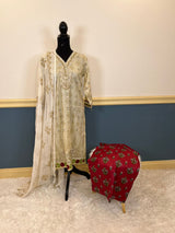 Indian Cotton Stitched Embroidery Suit Ready To Ship