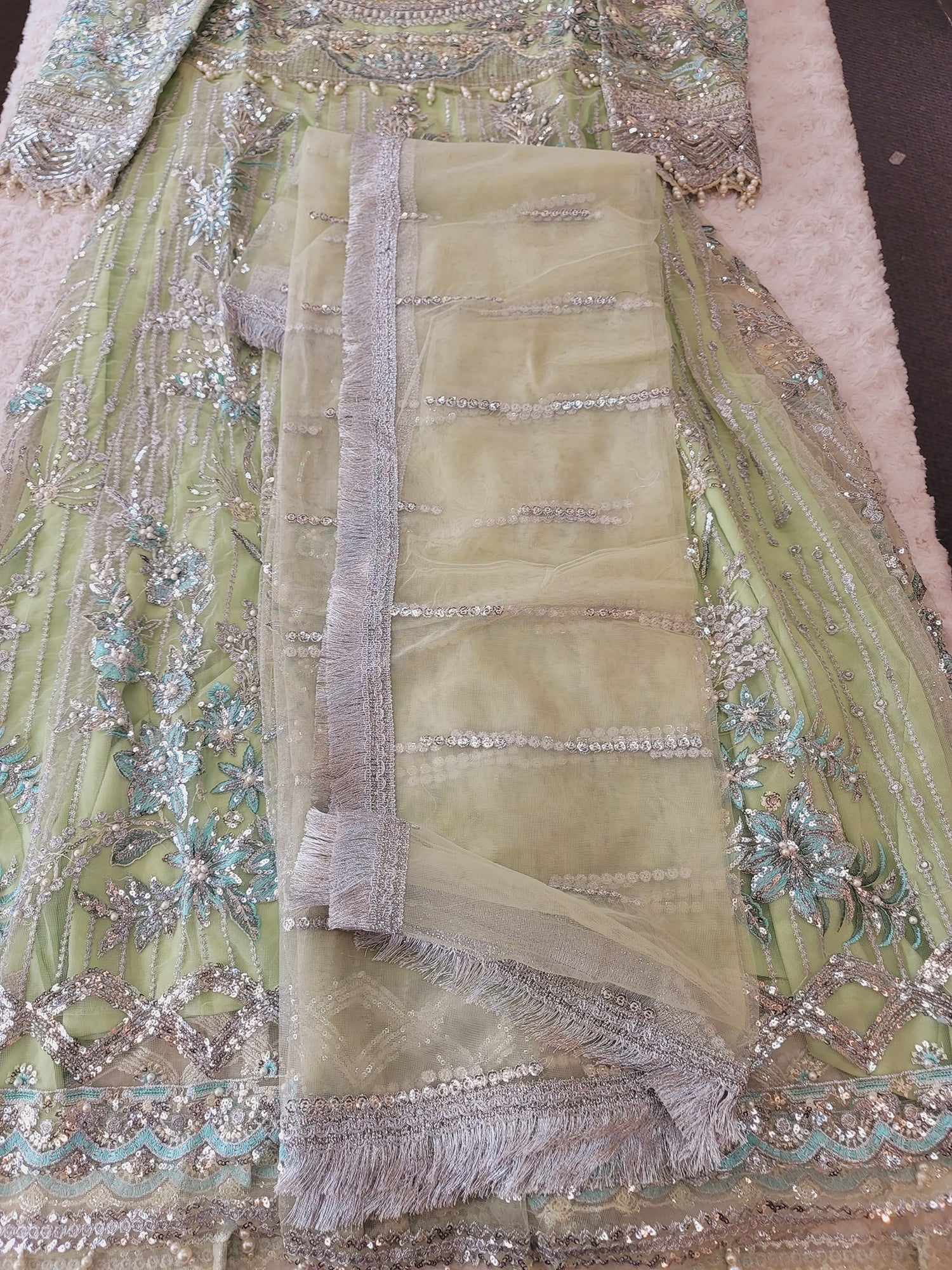 Pakistani Stitched Embroidery Party Wear Dresses Ready To Ship