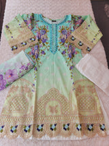Pakistani Stitched Embroidery Lawn Suit Ready To Ship