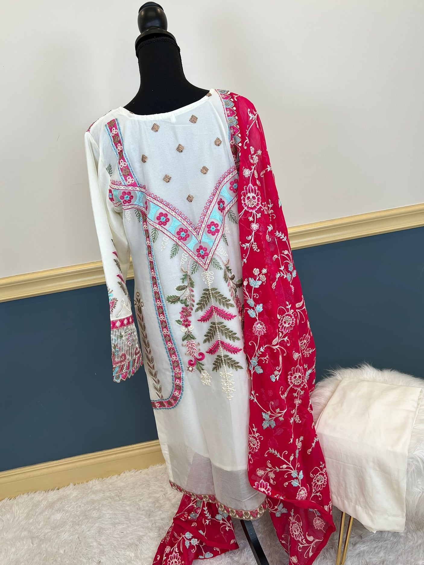 Pakistani Stitched Embroidery Party Wear Dresses Ready To Ship