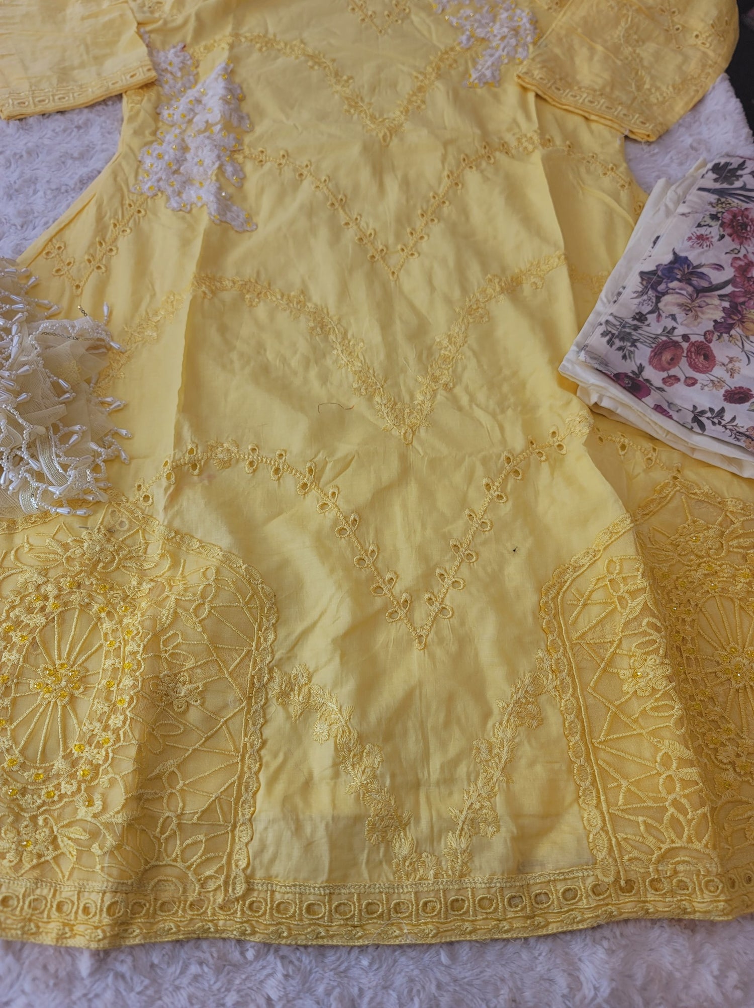 Pakistani Stitched Embroidery Lawn Suit Ready To Ship