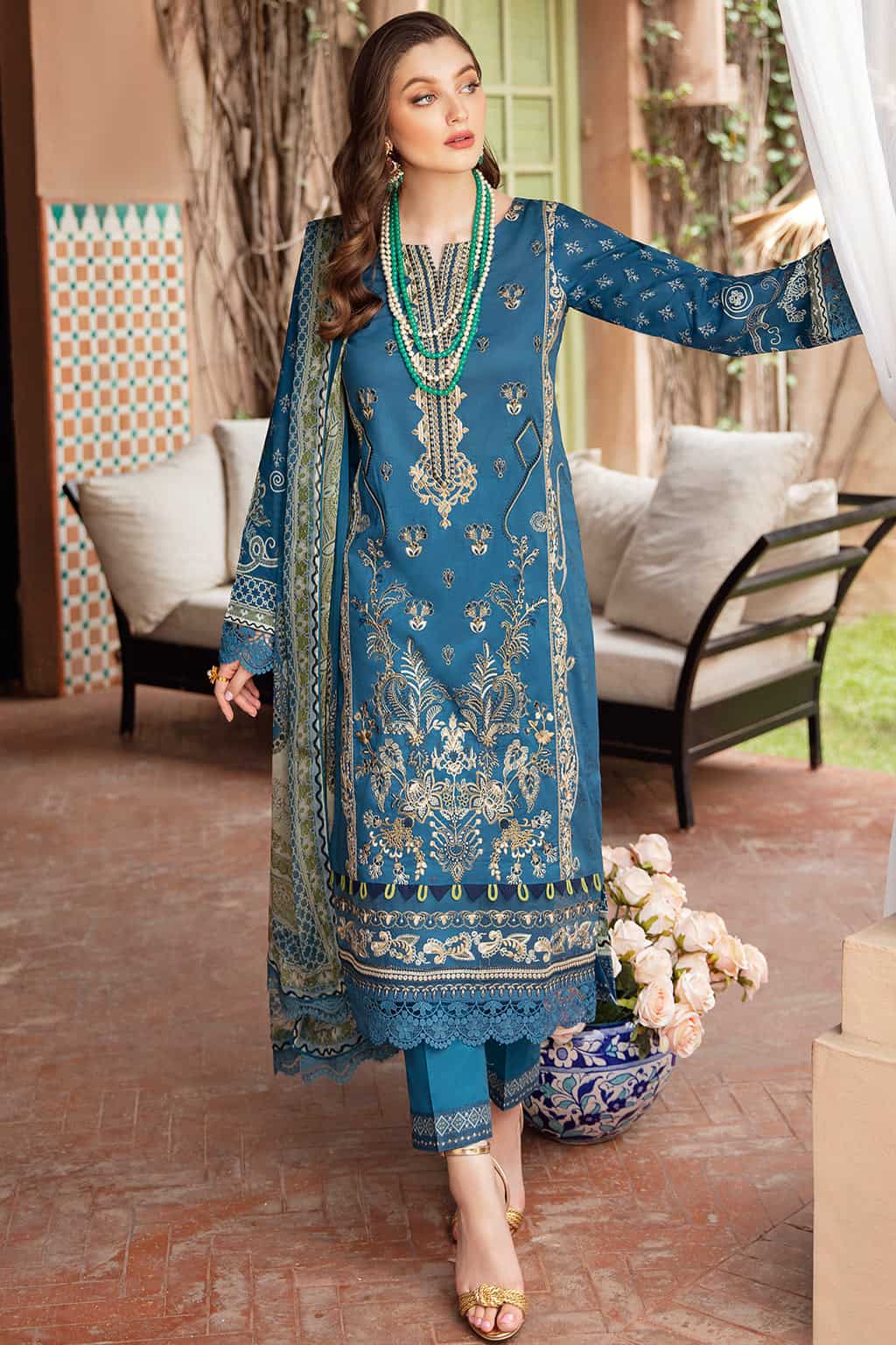 Mashaal By Ramsha Luxury Lawn 100% Original Ready To Ship