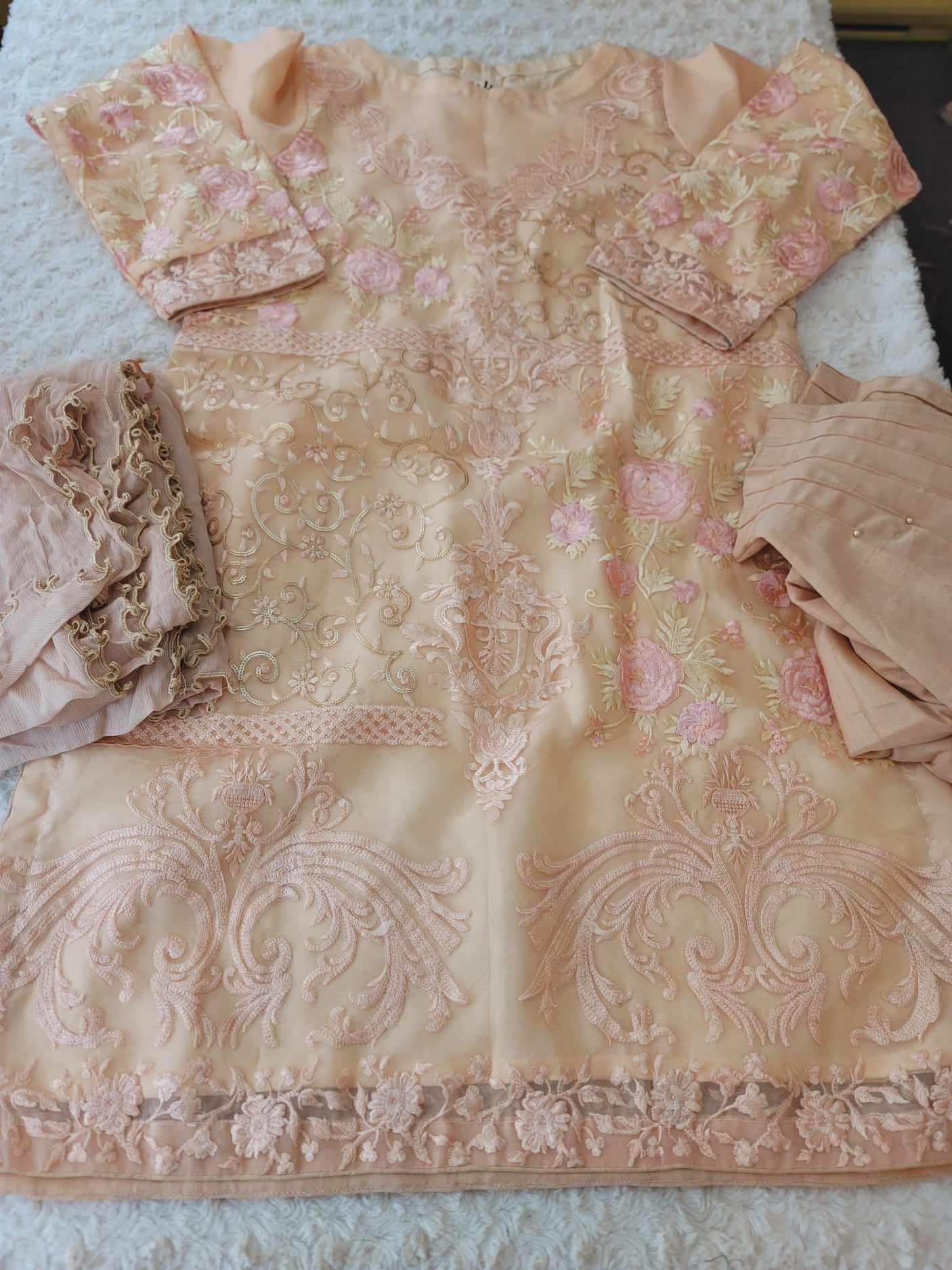 Pakistani Stitched Embroidery Party Wear Dresses Ready To Ship