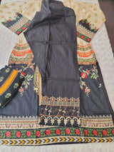 Pakistani Stitched lawn Embroidered Salwar kameez ready to ship