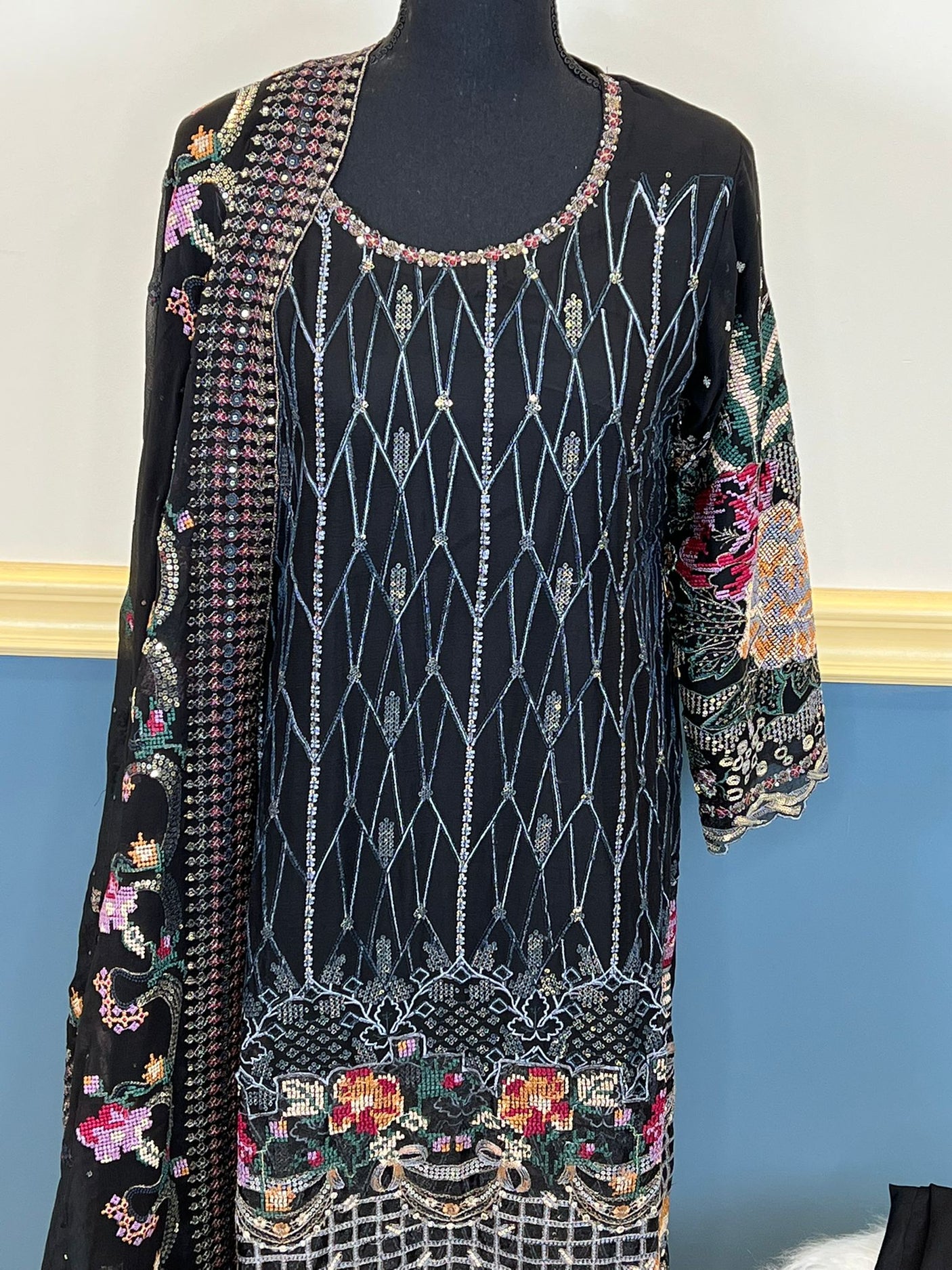 Pakistani Embroidered Party wear  Ready To Ship