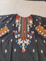 Pakistani Stitched lawn Embroidered Salwar kameez ready to ship