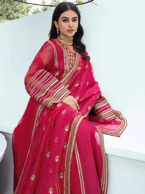 Aarzo by Charizma Premium Embroidered Luxury Chiffon Collection 100% Original
