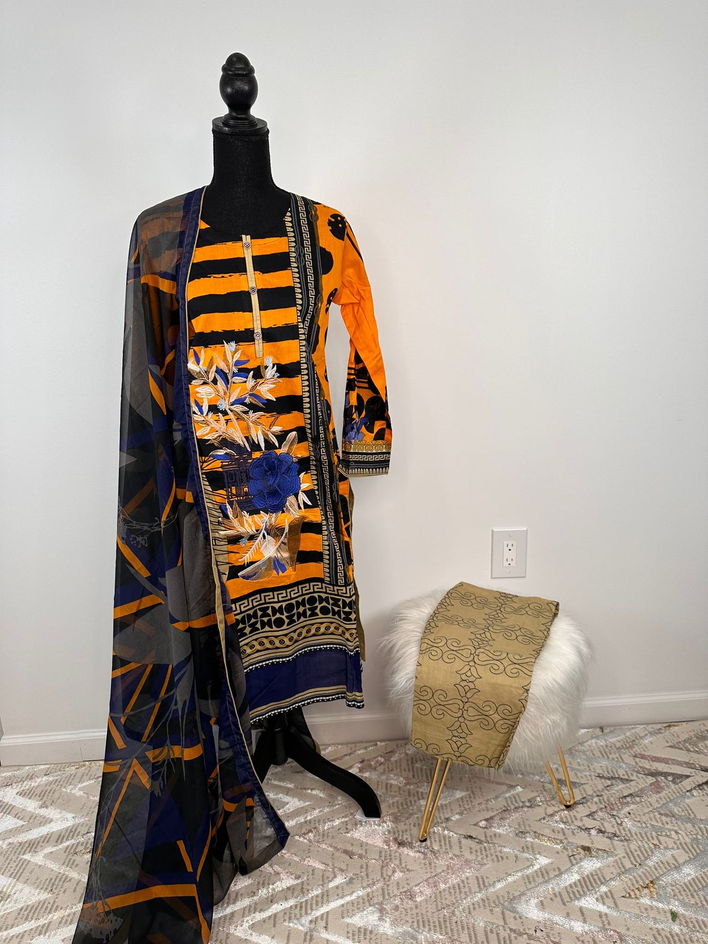 Pakistani Embroidered Lawn ready to ship