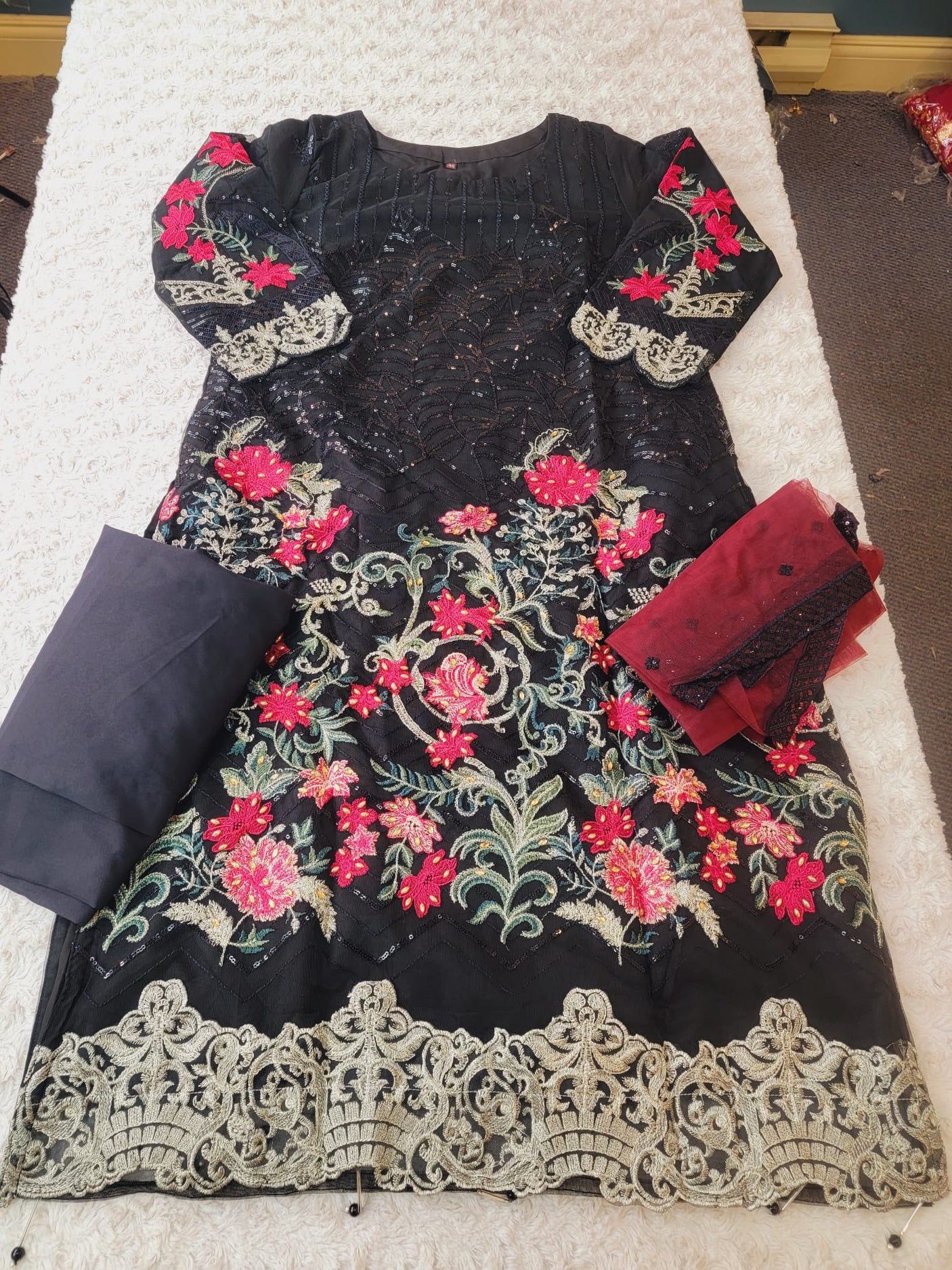 Pakistani Embroidered Party wear  Ready To Ship