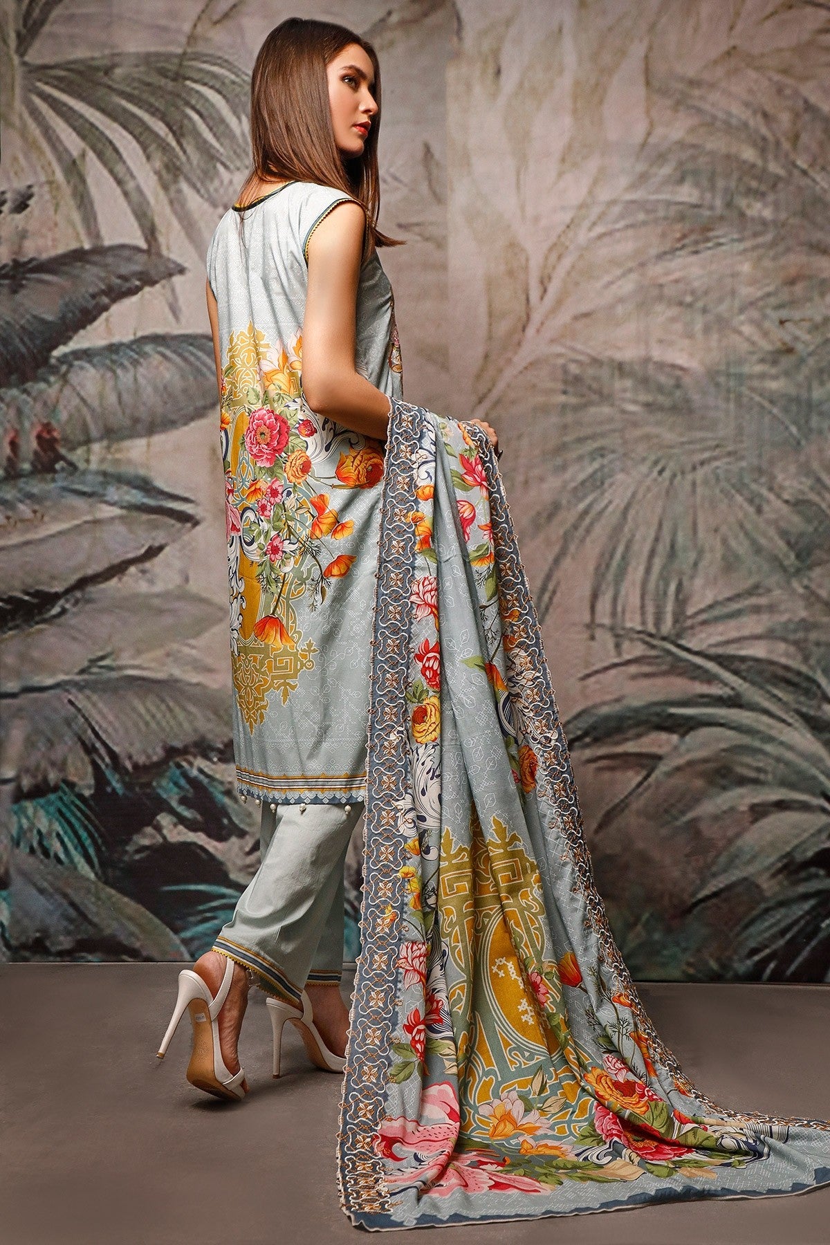 Firdous Embroidered Lawn Collection 2020-100% Original Guaranteed