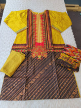 Pakistani Stitched lawn Embroidered Salwar kameez ready to ship