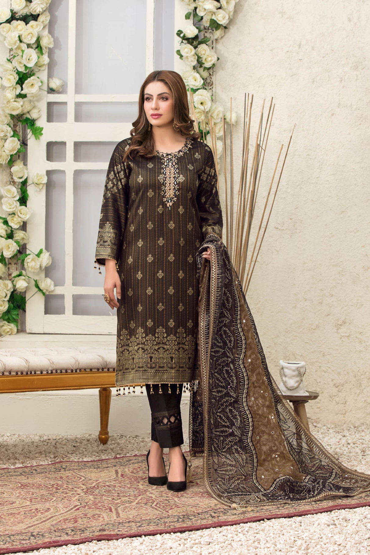 Giselle Printed And Embroidered Lawn Collection By Tawakkal 100% Original