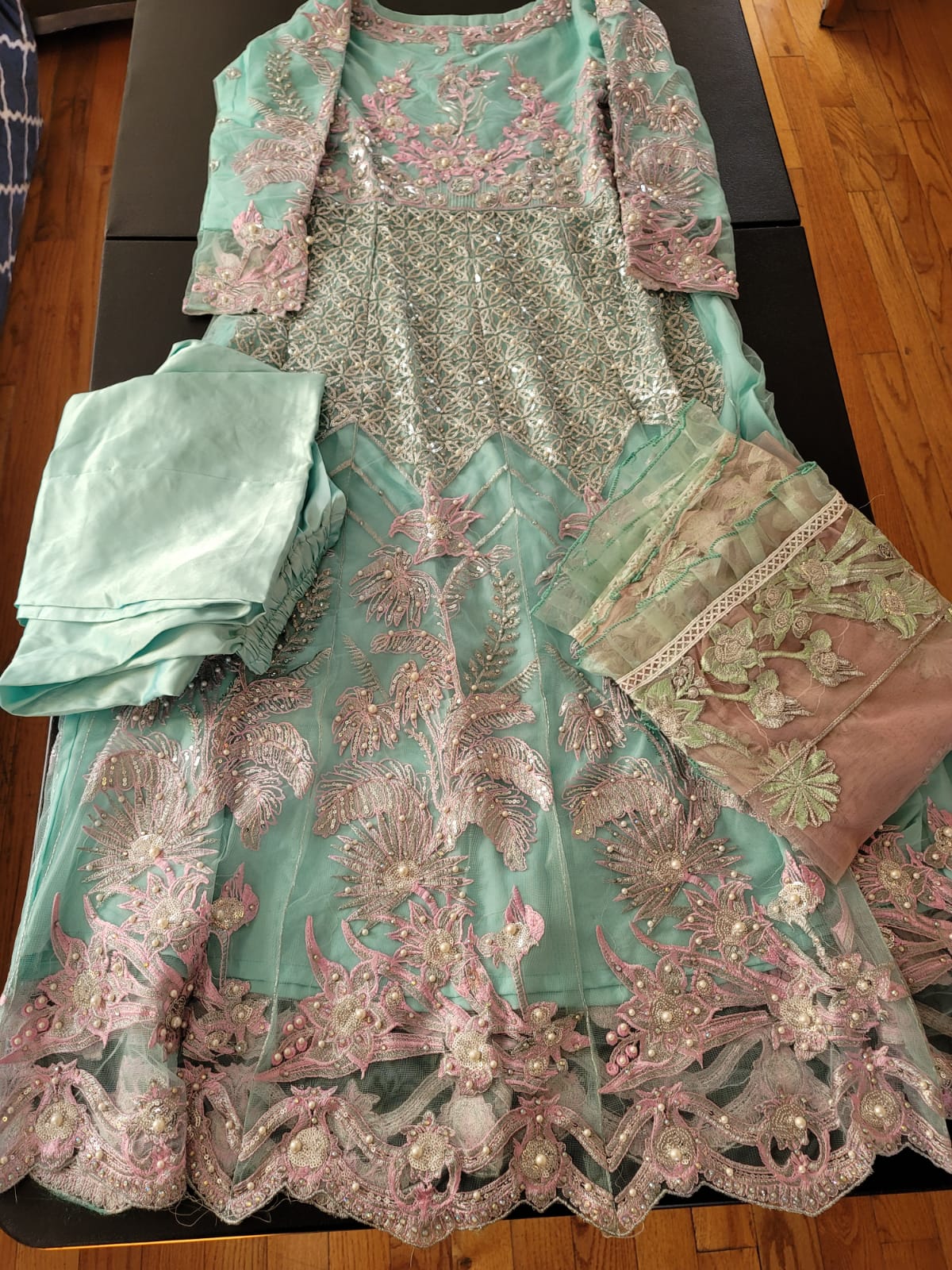 Pakistani Stitched Embroidery Party Wear Dresses Ready To Ship