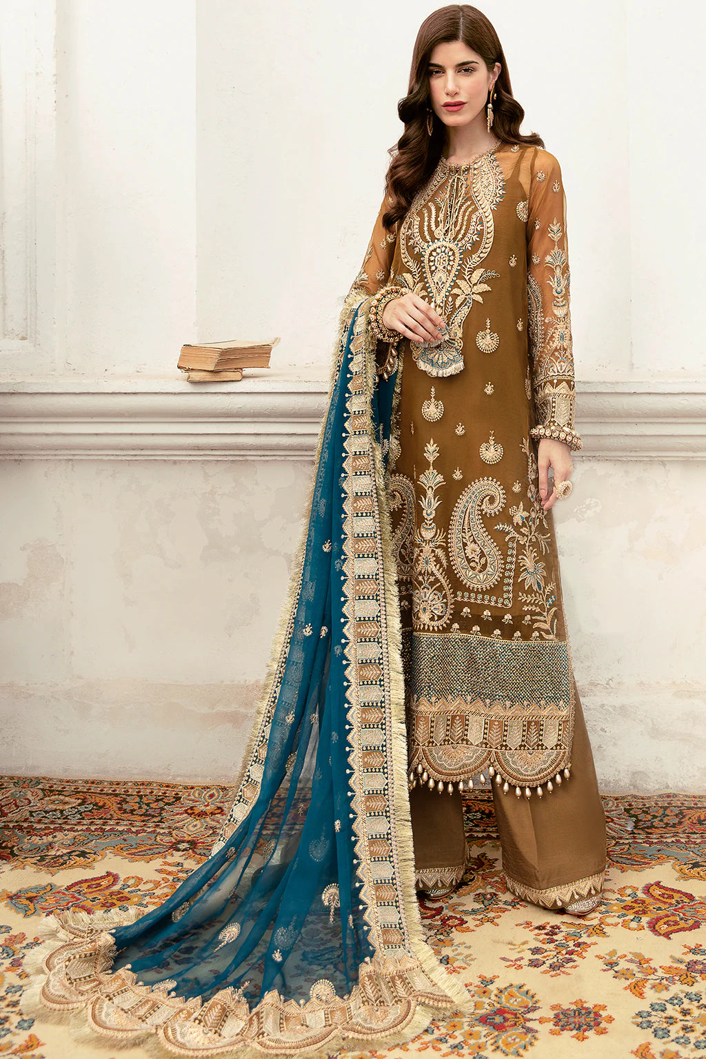 La Fuchsia By Afrozeh Embroidered Chiffon Suits