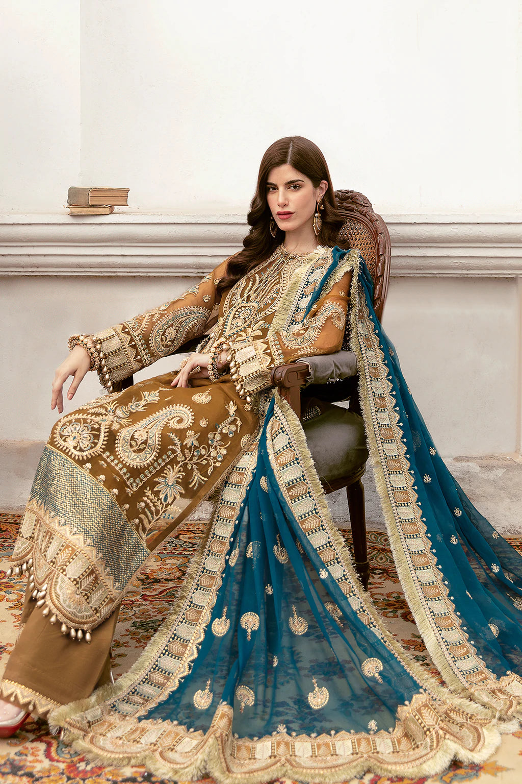 La Fuchsia By Afrozeh Embroidered Chiffon Suits