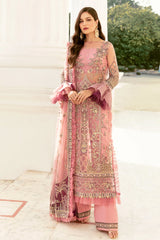 La Fuchsia By Afrozeh Embroidered Chiffon Suits