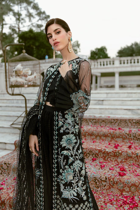 La Fuchsia By Afrozeh Embroidered Chiffon Suits