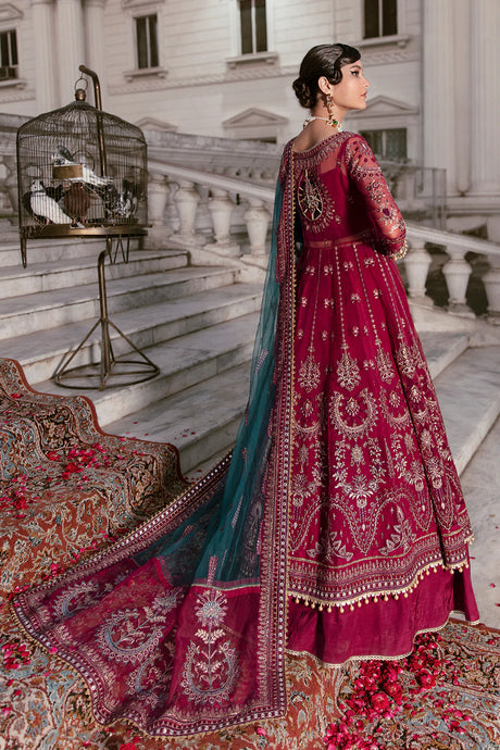 La Fuchsia By Afrozeh Embroidered Chiffon Suits