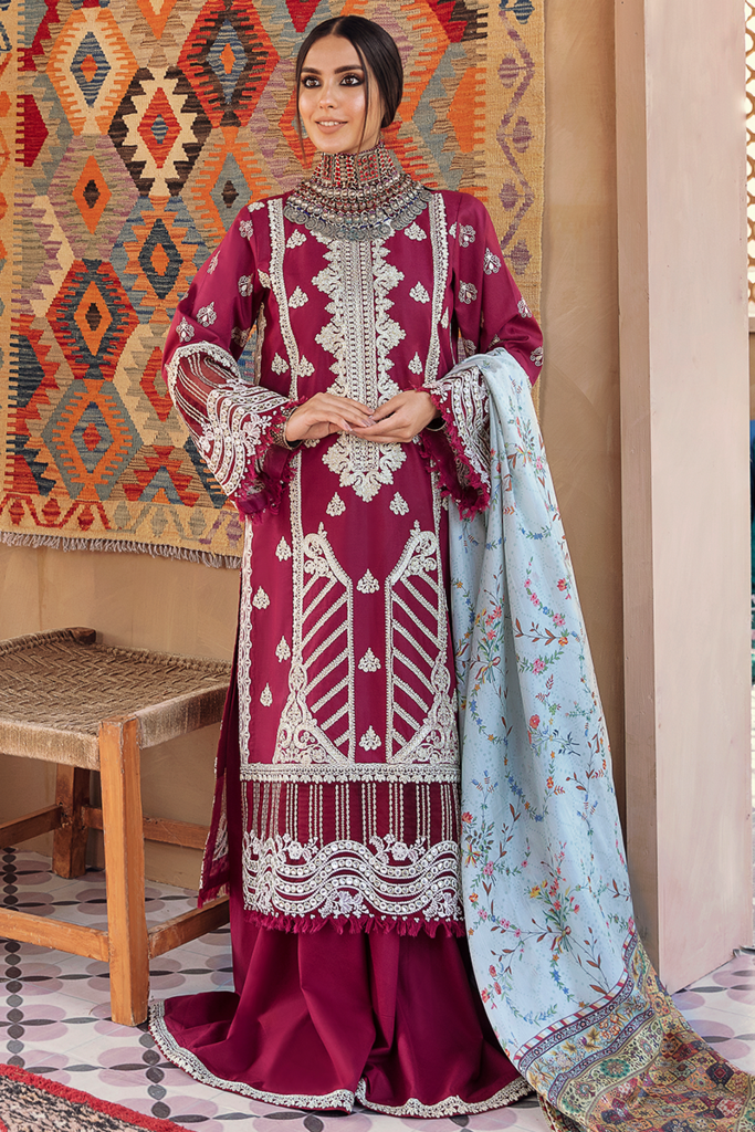 Qalamkar Embroidered lawn Collection-100% Original Guaranteed