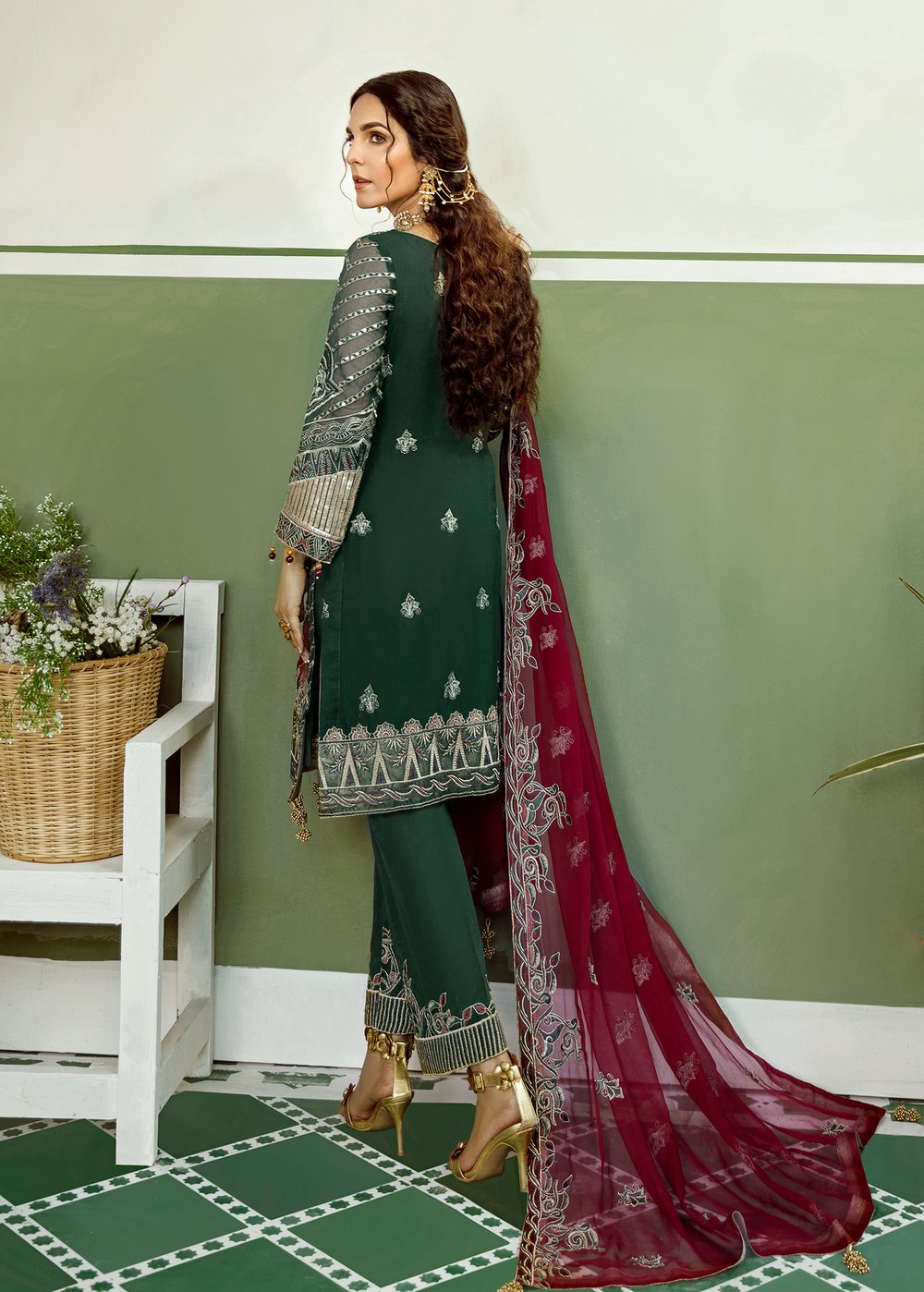Akbar aslam Luxury Embroidered Chiffon Collection 2021 -100% Original Guaranteed