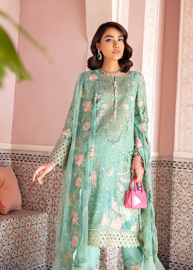 Afrozeh Luxury Chiffon Embroidered 2021 -100% Original Guaranteed