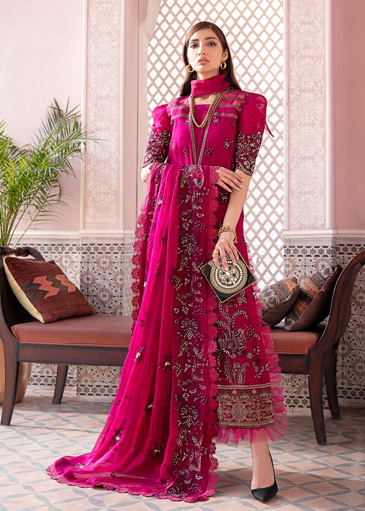 Afrozeh Luxury Chiffon Embroidered 2021 -100% Original Guaranteed