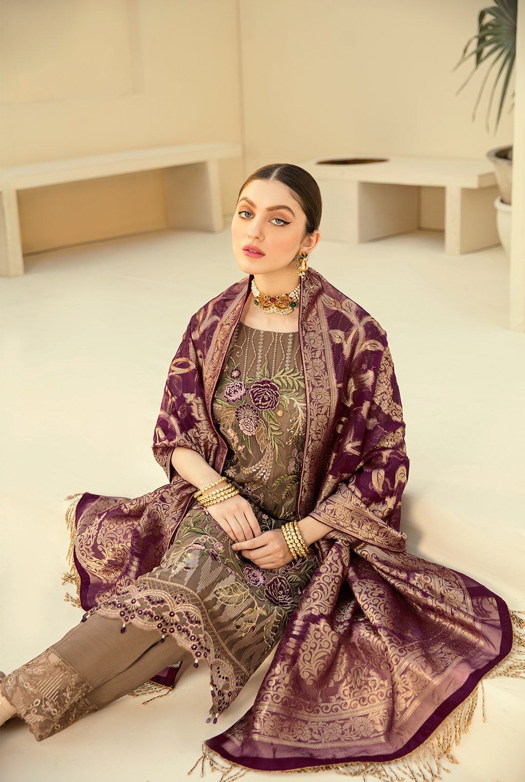 Rangoon By Ramsha Luxury Chiffon Embroidered Collection 2021 -100% Original Guaranteed