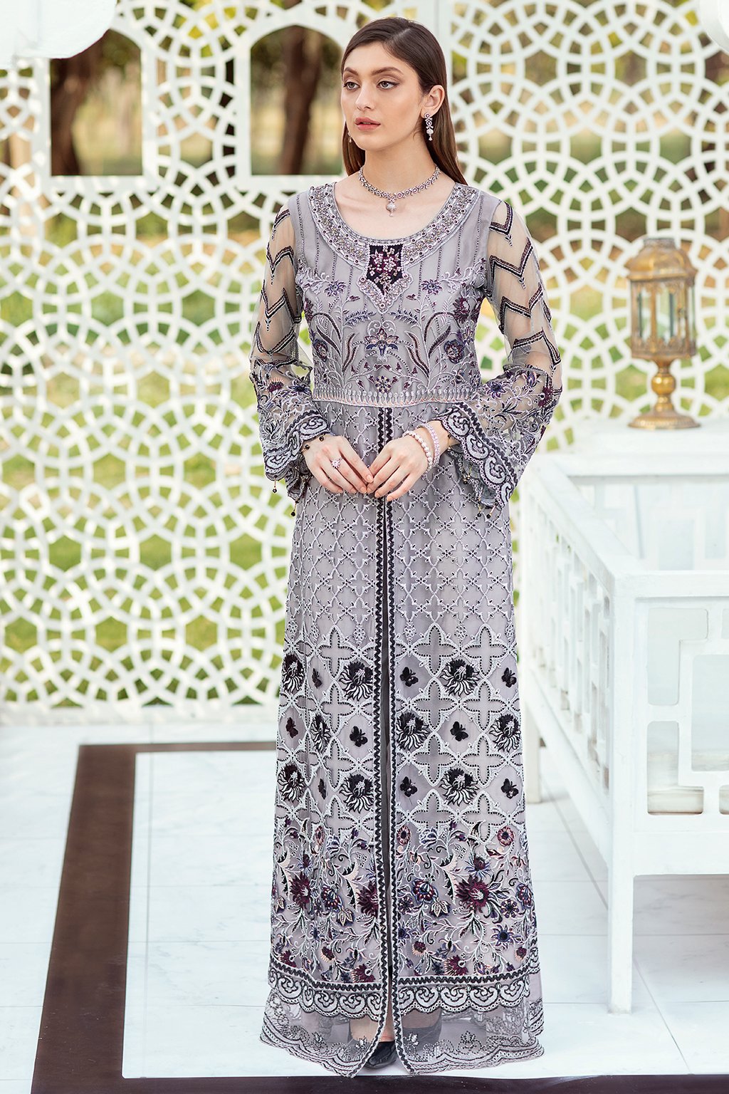 MINHAL By Ramsha Luxury Chiffon Embroidered Collection -100% Original Guaranteed