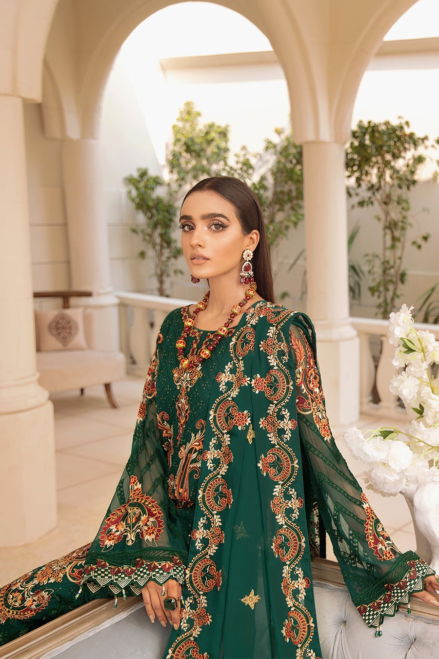 Chevron by Ramsha Luxury Chiffon Embroidered Collection 100% Original Guaranteed