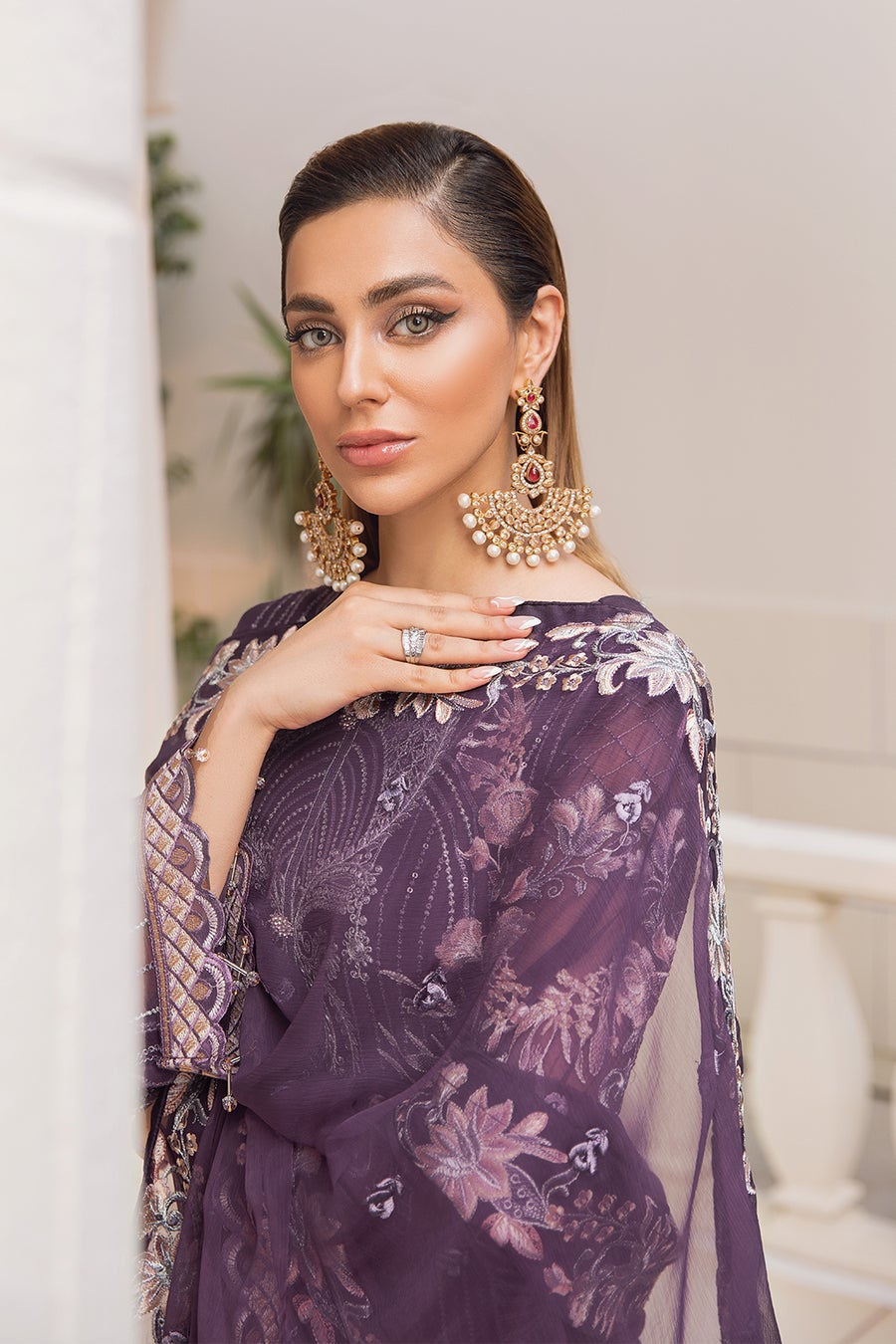 Chevron by Ramsha Luxury Chiffon Embroidered Collection 100% Original Guaranteed