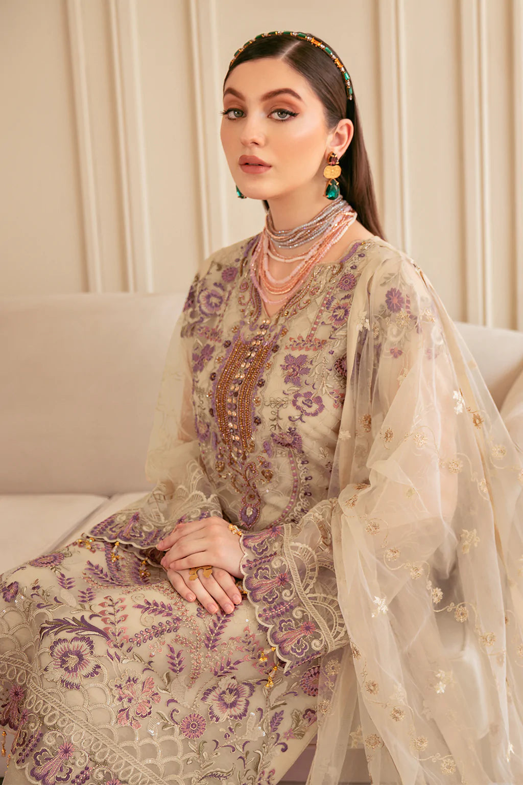 Minhal Embroidered Collection100% Original