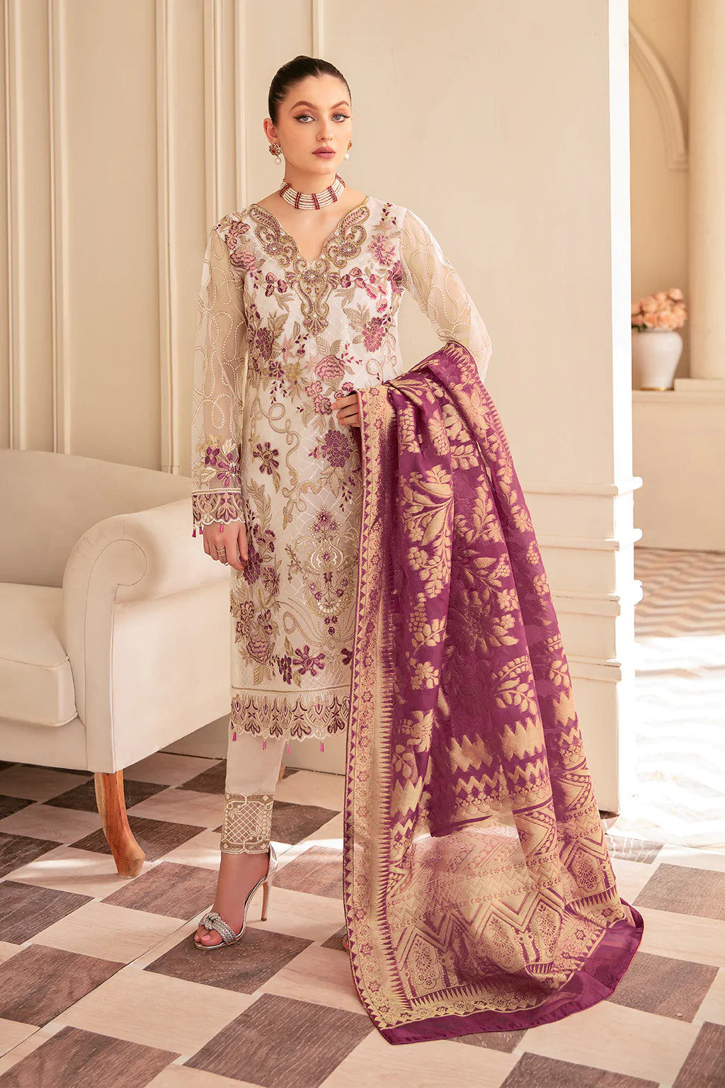 Minhal Embroidered Collection100% Original