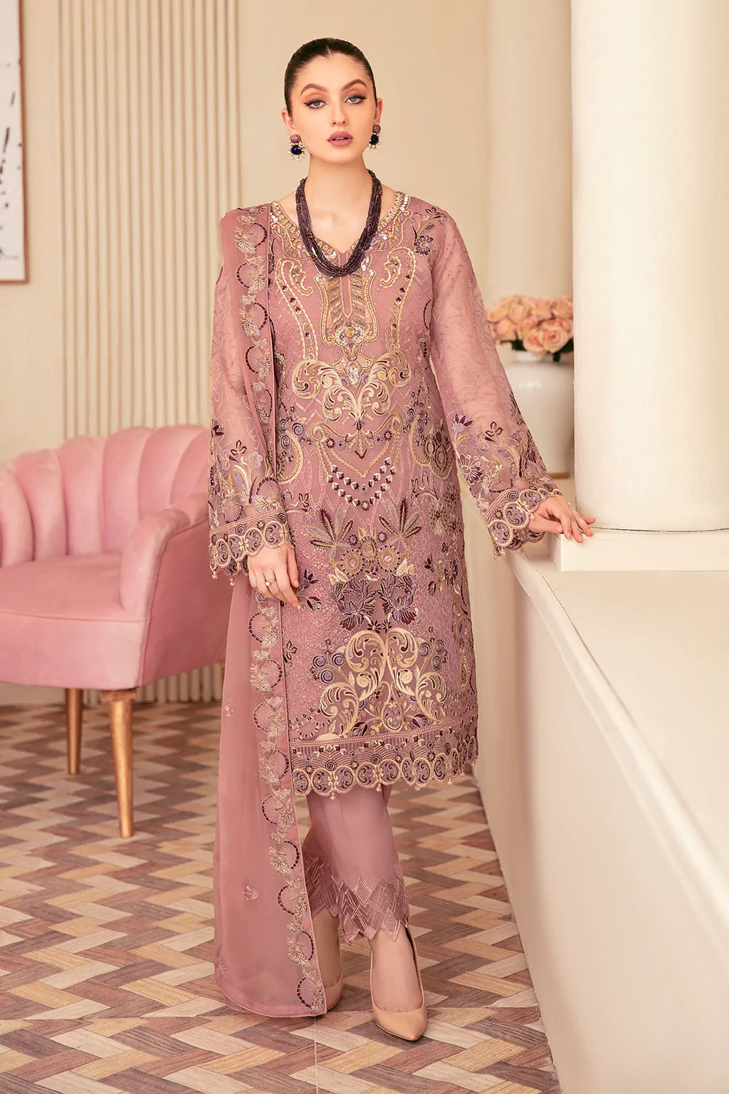Minhal Embroidered Collection100% Original