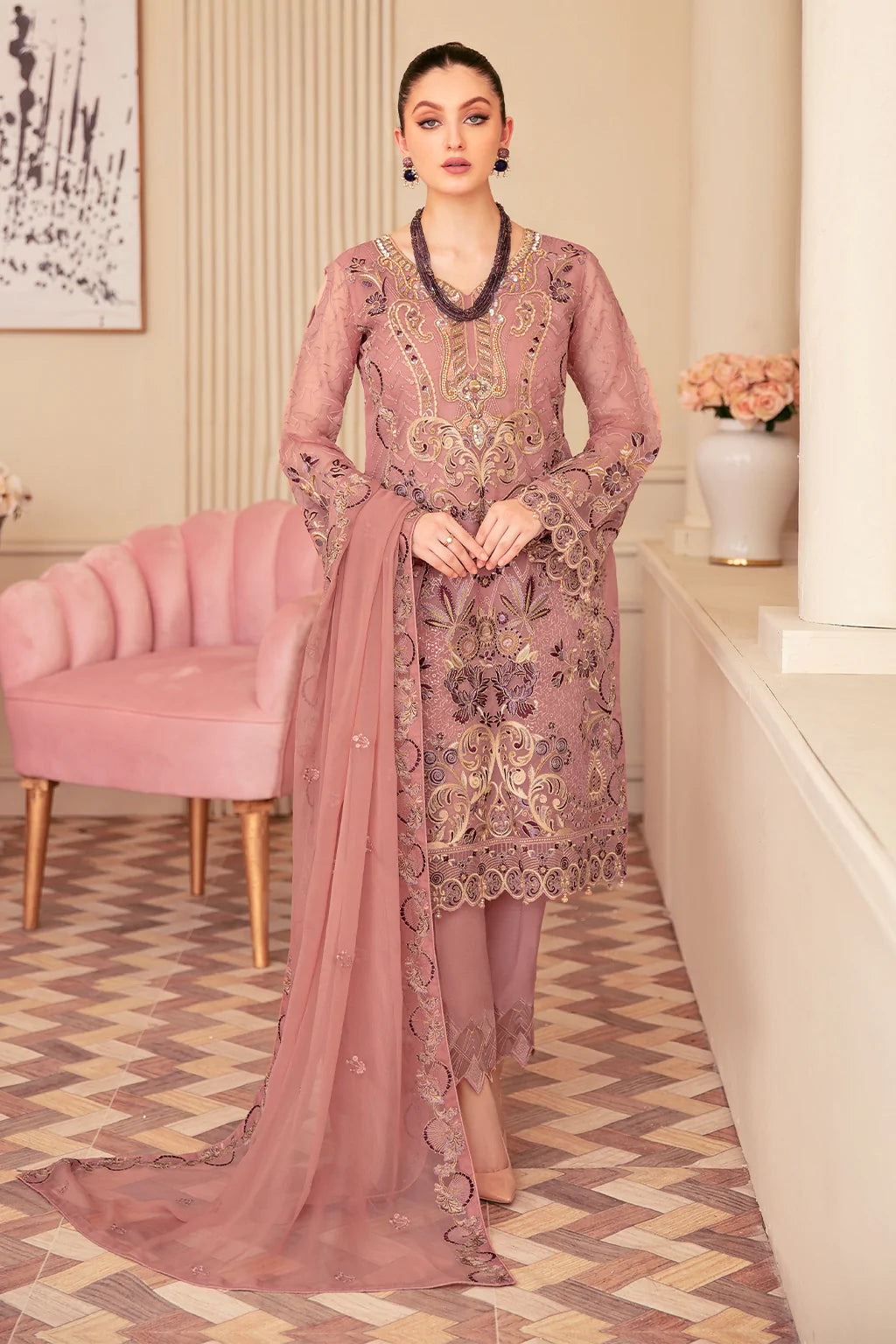Minhal Embroidered Collection100% Original