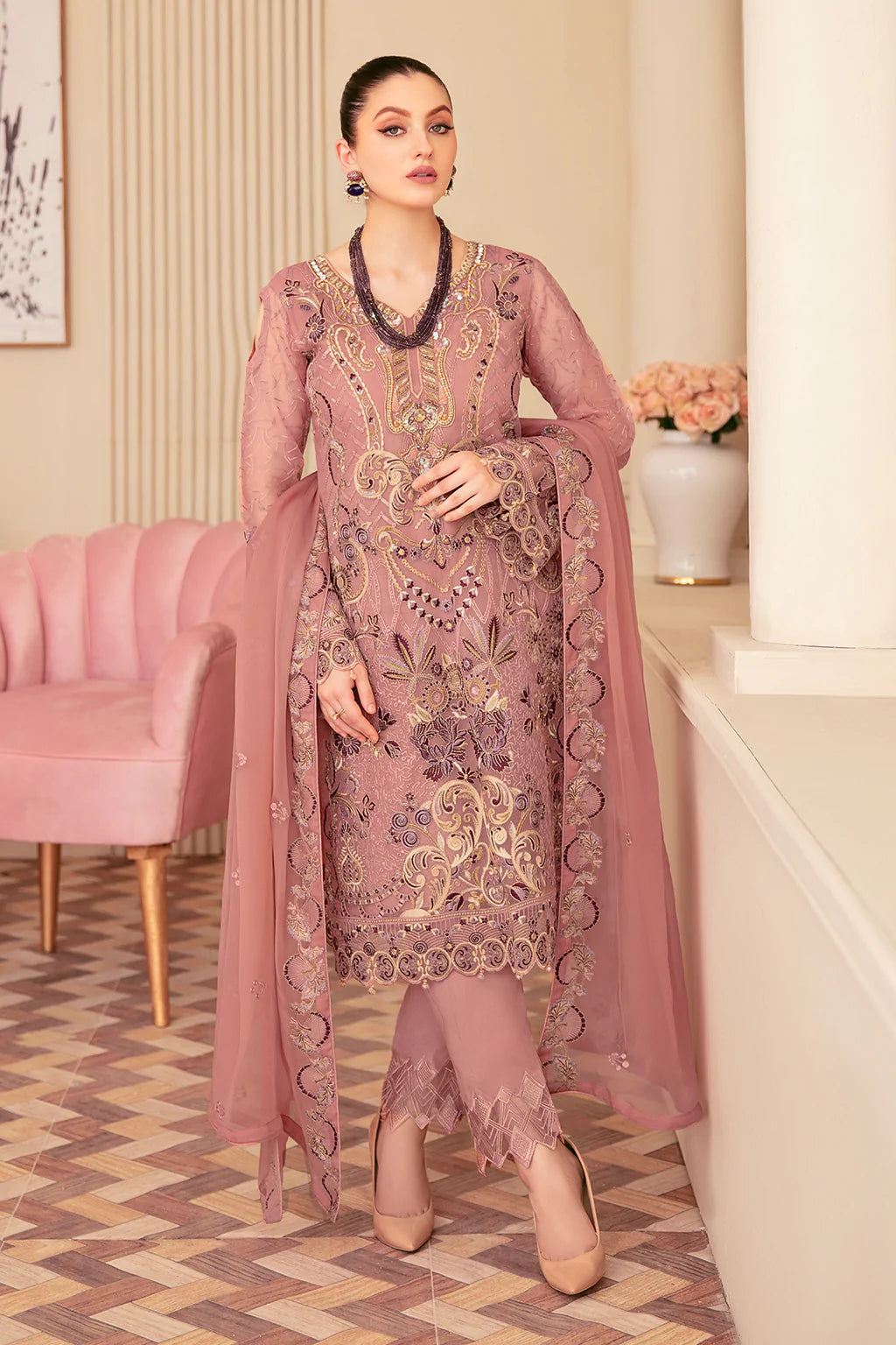 Minhal Embroidered Collection100% Original