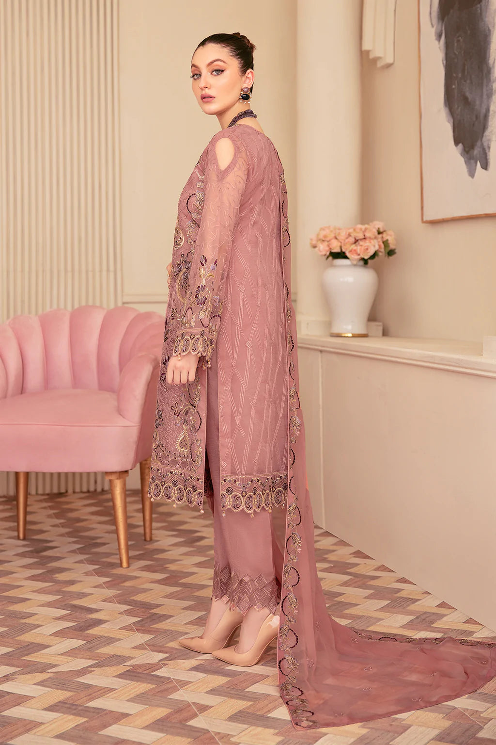 Minhal Embroidered Collection100% Original
