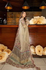 Charizma Diamond Dust Luxury Chiffon Embroidered 100% Original Guaranteed