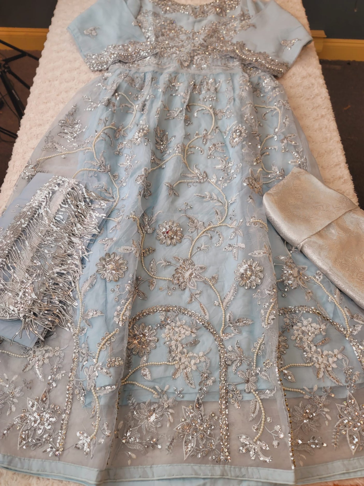 Pakistani Stitched Embroidery Party Wear Dresses Ready To Ship