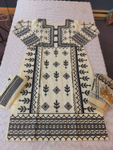 Pakistani Stitched lawn Embroidered Salwar kameez ready to ship