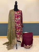 Pakistani Stitched Embroidery Party Wear Dresses Ready To Ship