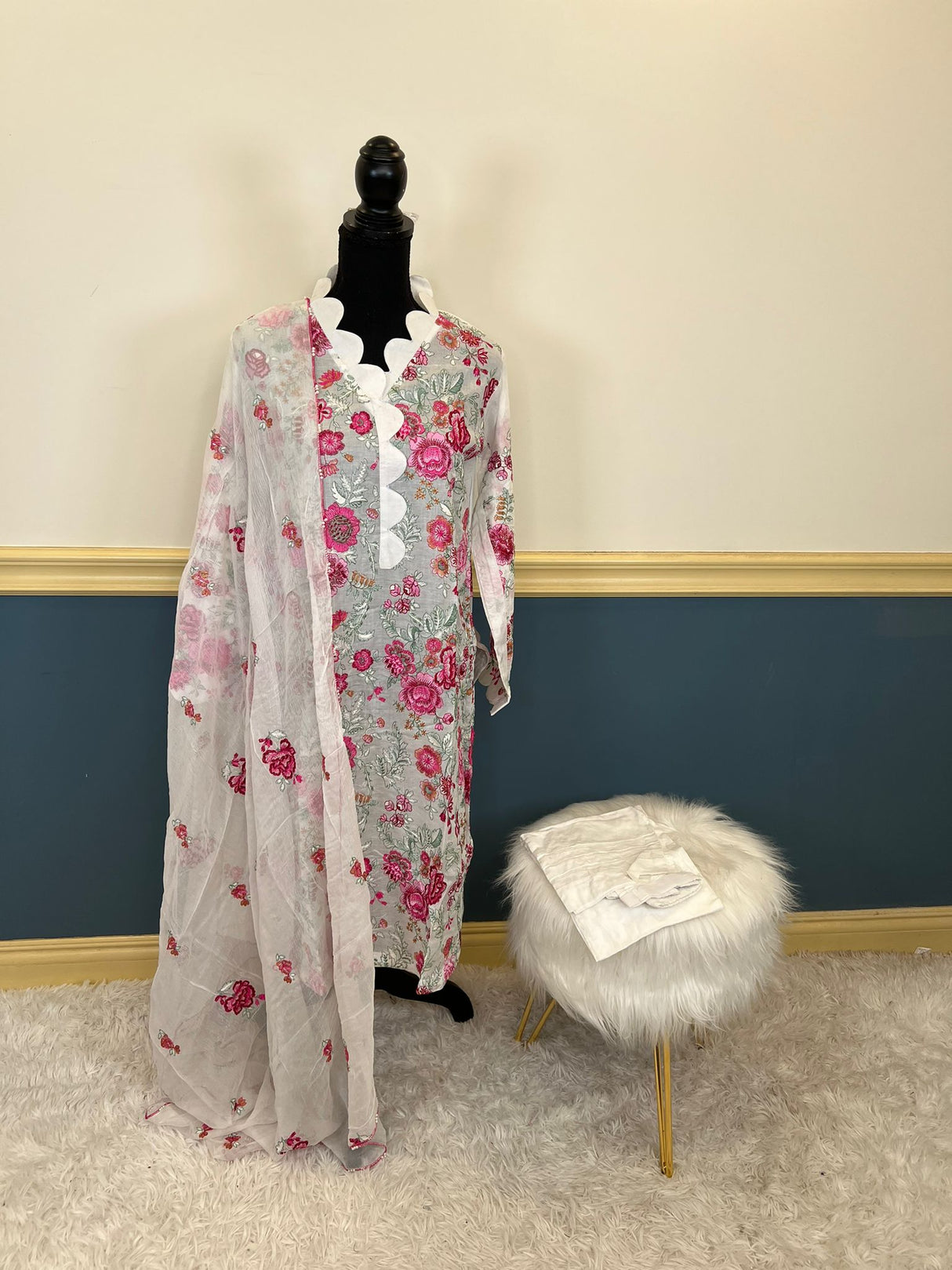 Luxury Embroidered lawn Ready To Ship