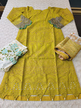 Pakistani Stitched Embroidery Lawn Suit Ready To Ship