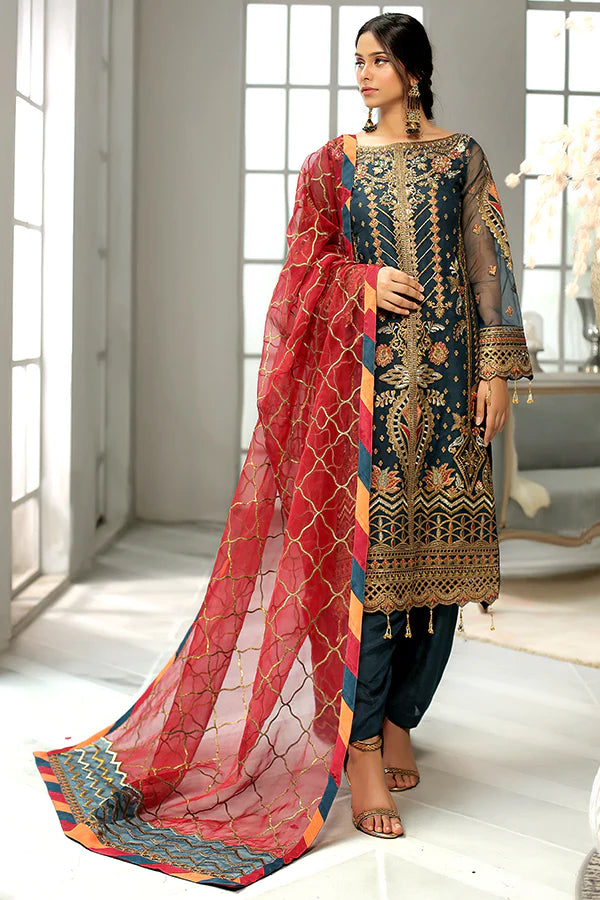 Lemilsa By Maryam's Chiffon Embroidered Collection