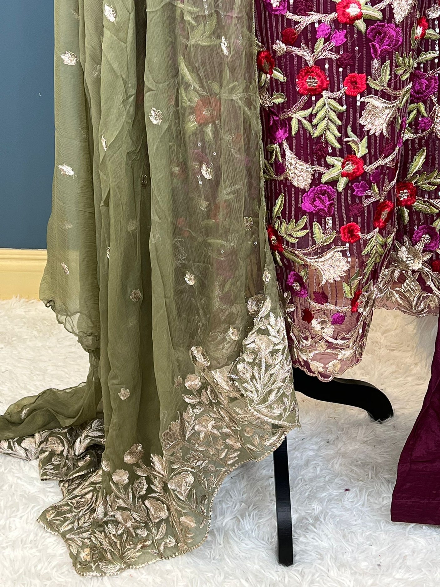 Pakistani Stitched Embroidery Party Wear Dresses Ready To Ship